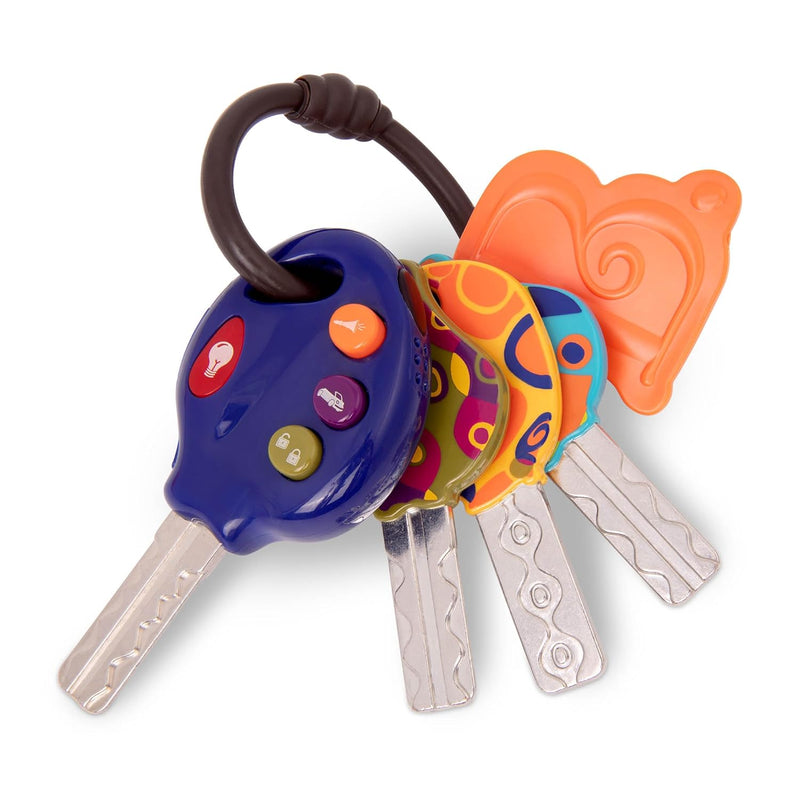 Luckeys Blue Pretend Play Toy Car Keys Key Fob With Lights & Sounds Interac