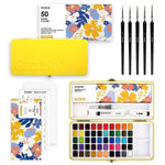 50-Piece Colorful Watercolor Paint Set with Brush Pens for Artists and Beginners