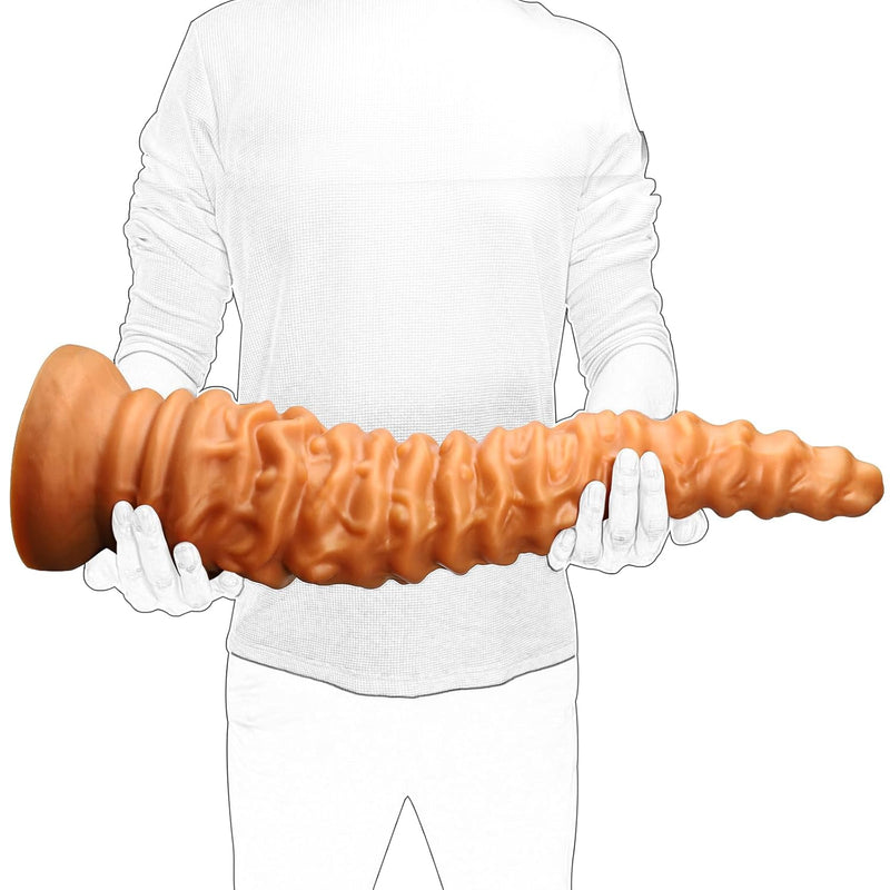 Long Butt Plug Anal Plug Anal Sex Toys, 19.6" Long Dildo Silicone Dildos Monster Dragon Dildo With Strong Suction Cup Large Buttplug For Deepest Sex, Fantasy Dildo Adult Games For Men Women Couples