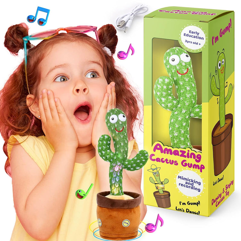 Dancing Cactus, Talking Cactus Toy For Baby Cactus Toy Mimic With 60 Popula