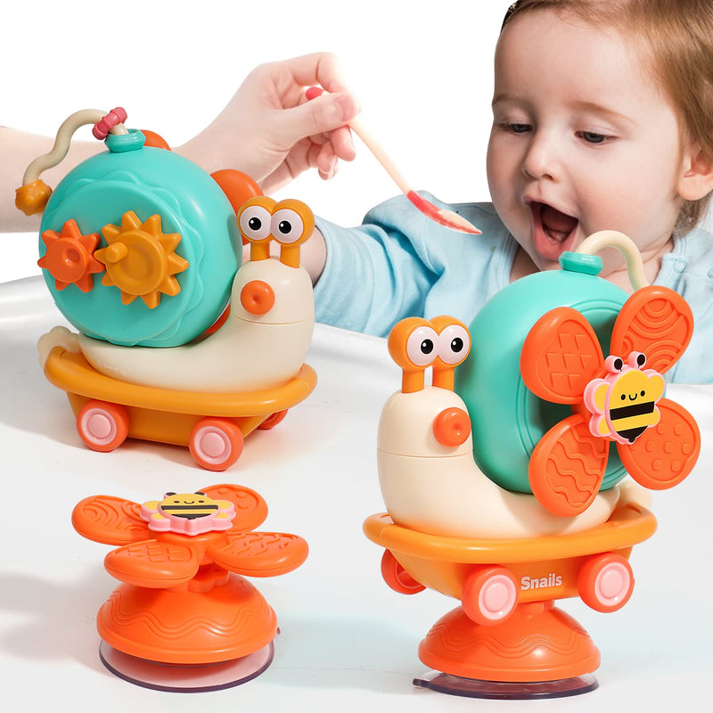 5 In 1 High Chair Toy With Suction Cups Spinner Montessori Toys For Toddler