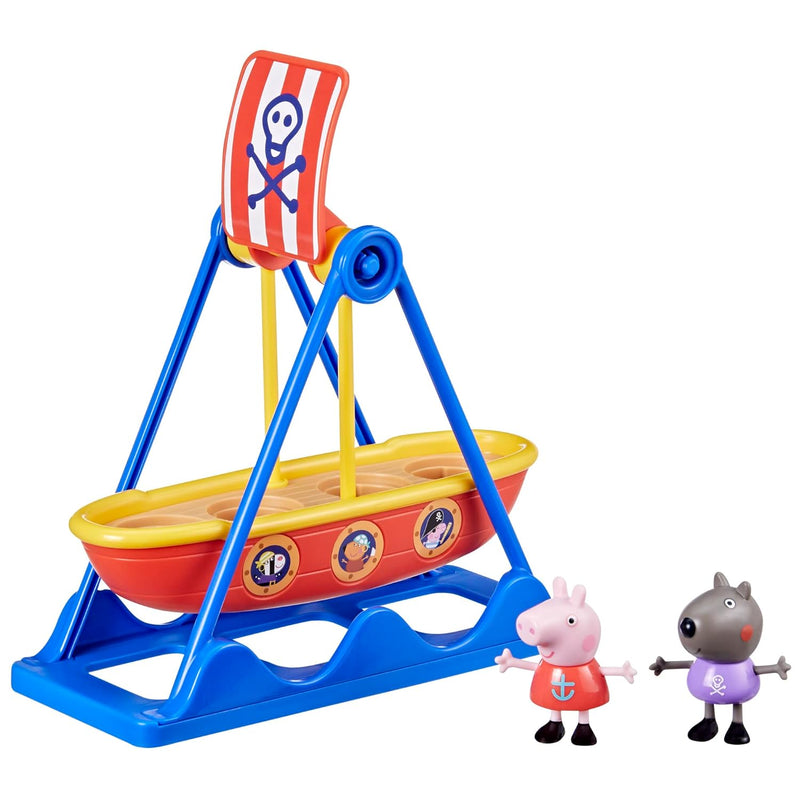 Peppa Pig Toys Peppa's Pirate Ride Playset with Swinging Pirate Ship and 2