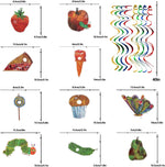 The Very Hungry Insects Cartoon Little Green Caterpillar Butterfly Swirls Streamers - 20 Pcs Children's Reading Story Birthday Party Decorations.