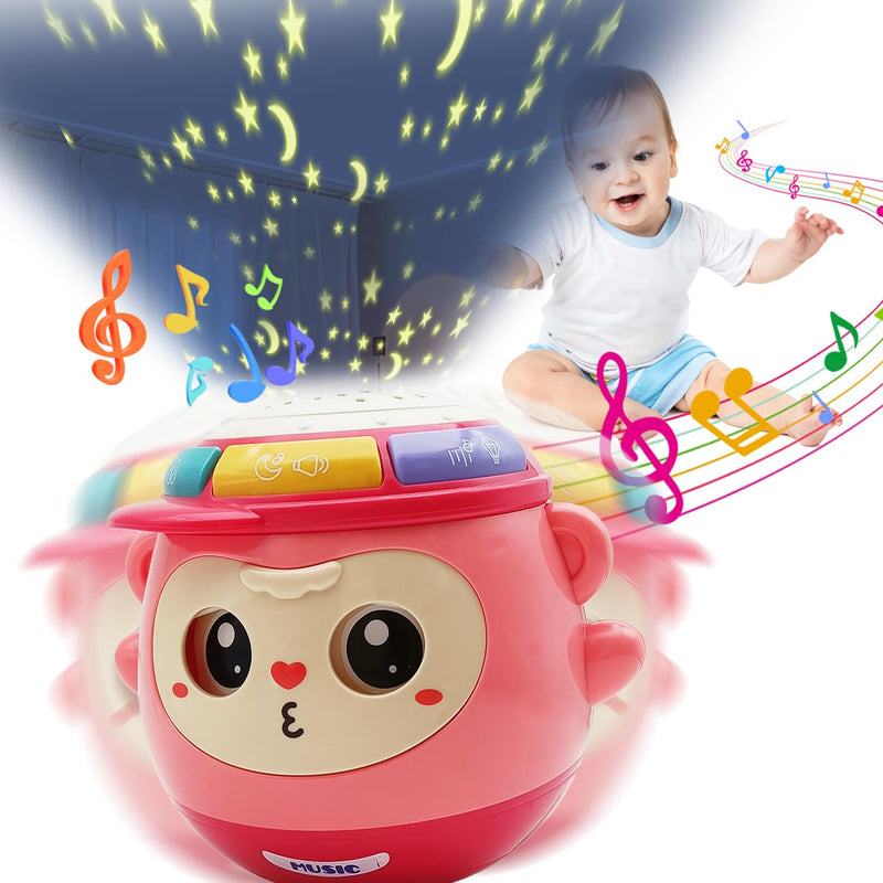 Baby Toys 6 12 Months, 5 In 1 Multifunction Sensory Toys With Music And Light