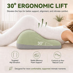 Ergonomic Memory Foam Support Cushion for Sitting, Lying & Body Positioning