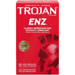 Non-Lubricated Latex Condoms - Enz, 12 Count (Pack of 4)