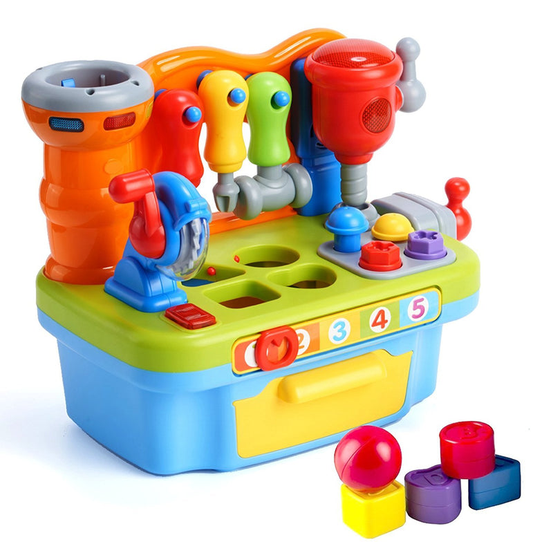 Multifunctional Musical Learning Tool Workbench Toy Set For Kids With Shape
