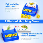 Letter Matching Game for Kids Ages 3-8 with Word Building Cards