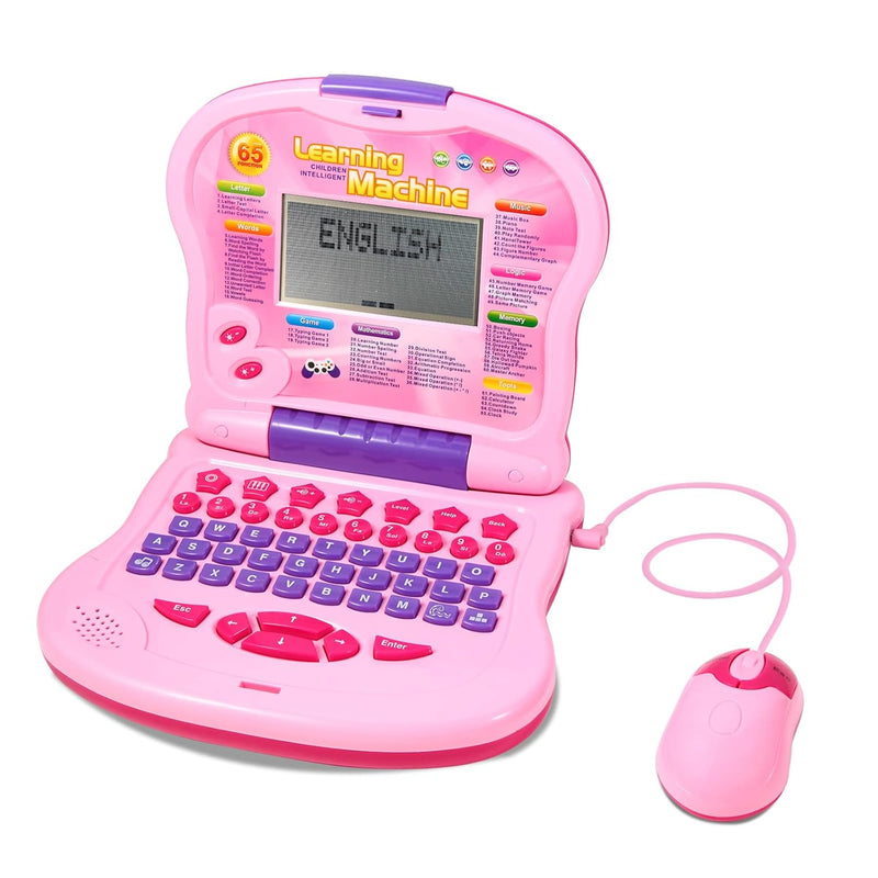 Kids Laptop, 65 Learning Activities To Learn Alphabet, Words, Mathematics,