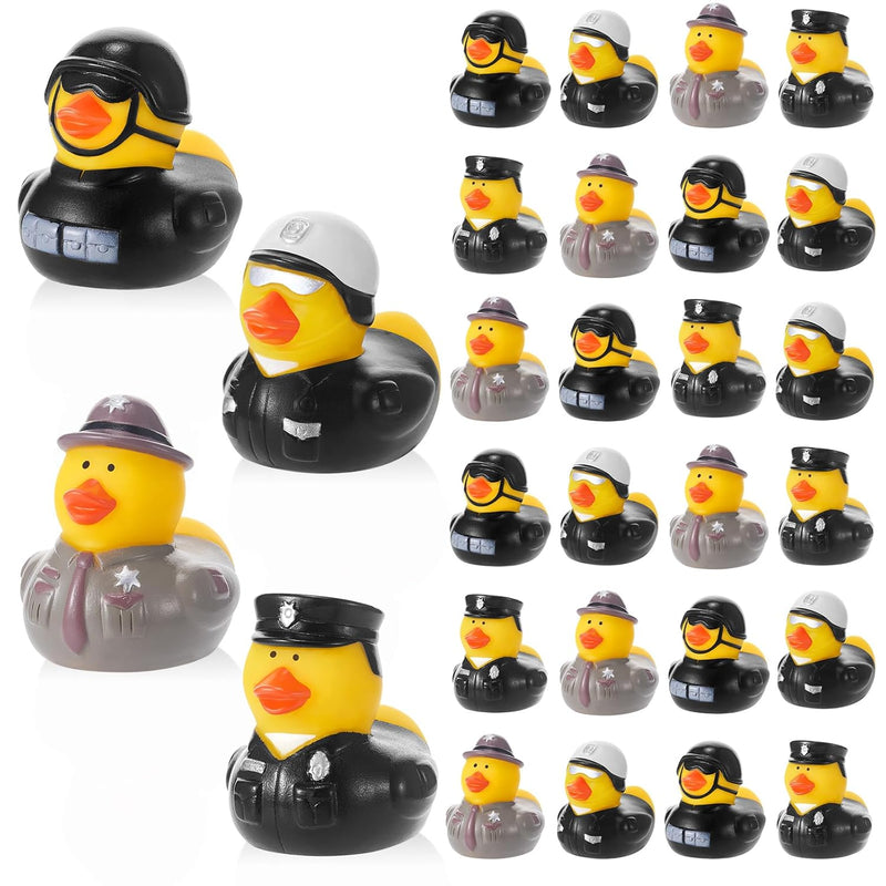 Deekin 50 Pcs Police Rubber Ducks 2 Inch Police Party Favors Police Toys Ro