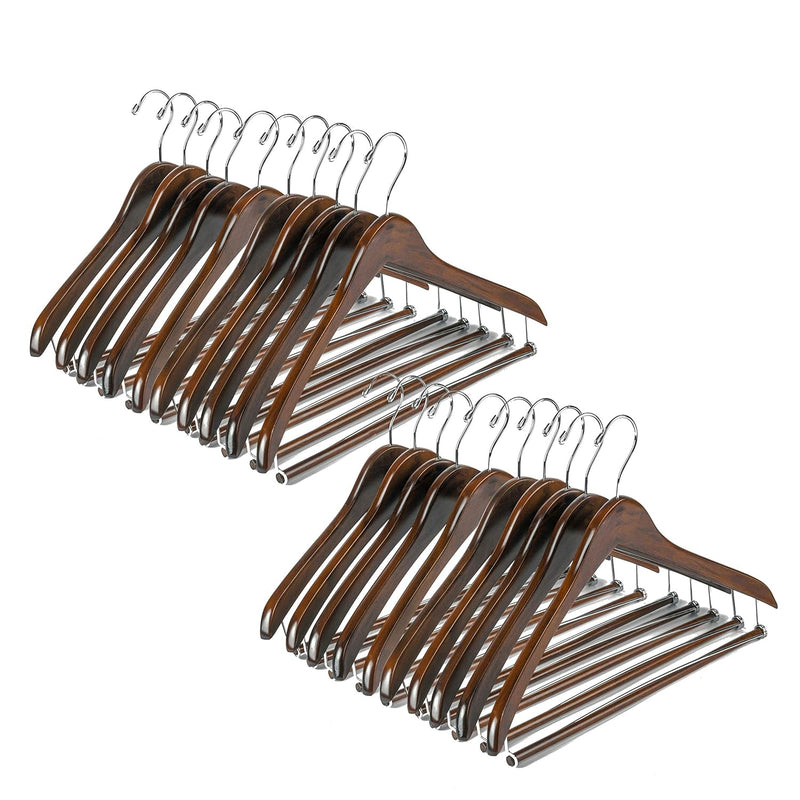 Wooden Hangers Beautiful Sturdy Suit Coat Curved Hangers Great For Travelers Hea