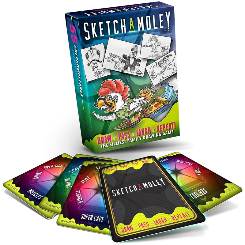 Sketchamoley Silly Family Drawing Game Of Round Robin Art Mashups! 1 6+ Pla