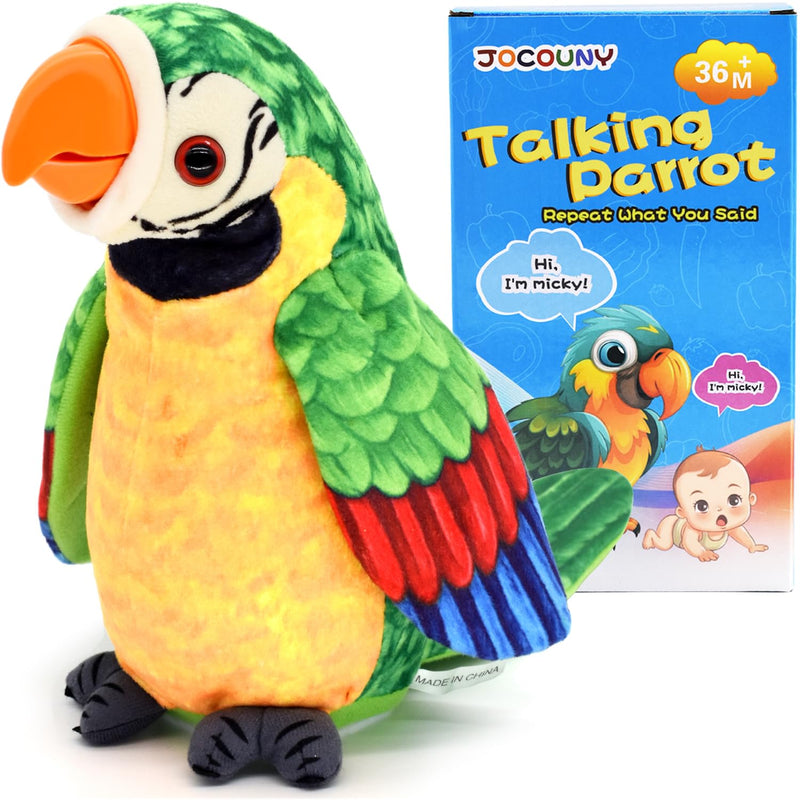 Toddler Toys Talking Parrot Repeats What You Said, Interactive Toy Electron