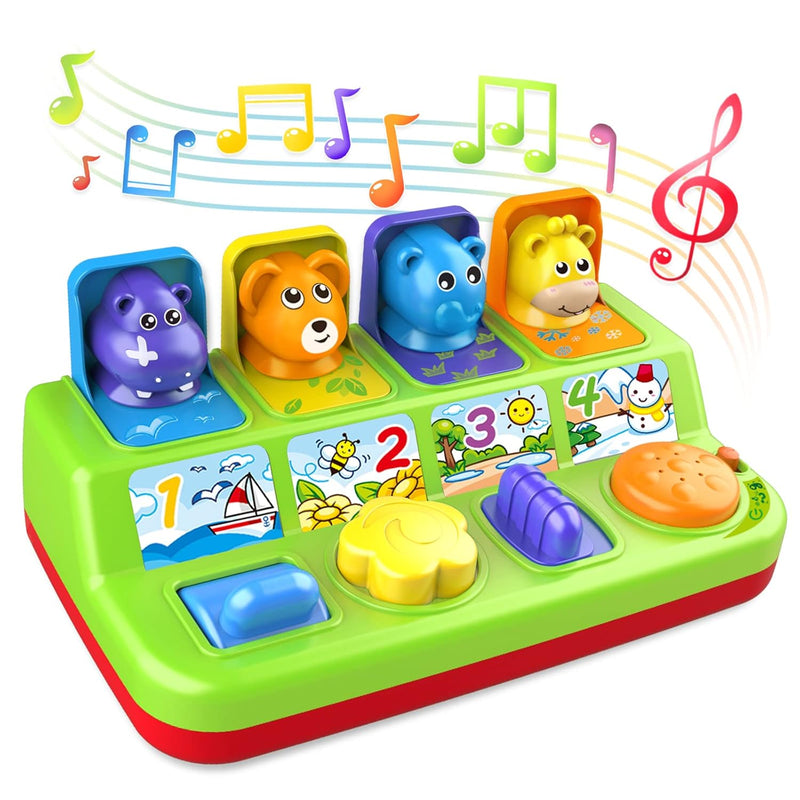 Interactive Pop Up Toy With Music & Sound, Cause And Effect Toys For 1 Year