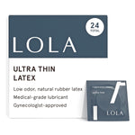 Ultra Thin Condoms with Silicone-Based Lube, 24 Count Pack