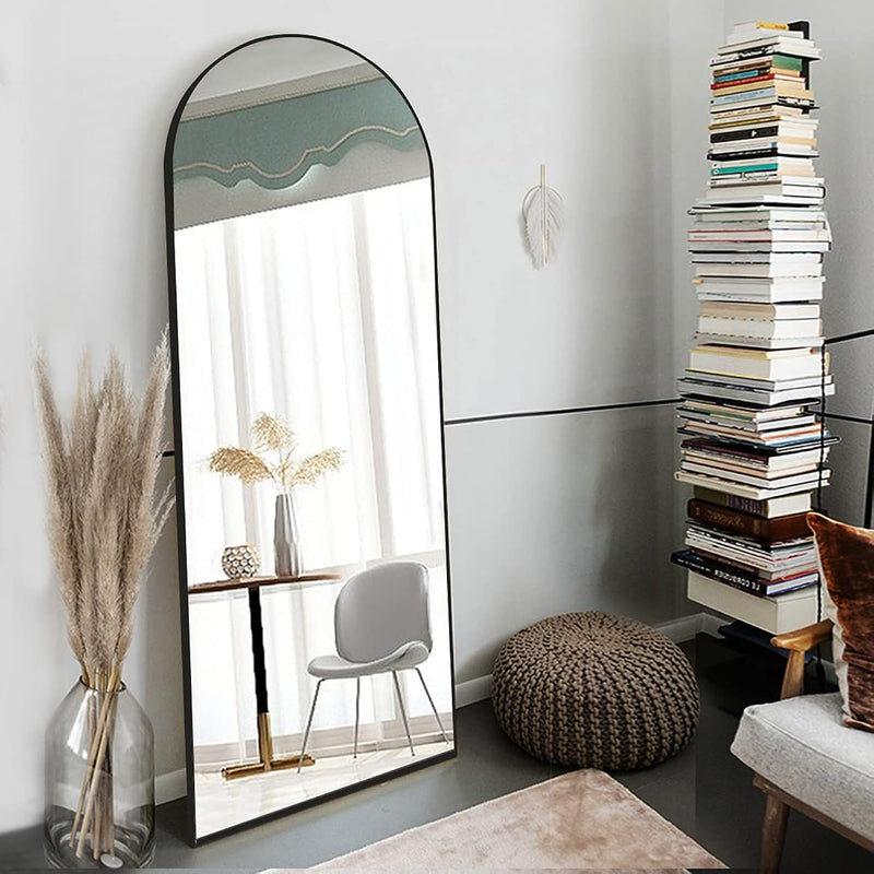 Full Length Mirror, Floor Mirror Full Length, 65"X22" Arched-Top Mirror Hangin