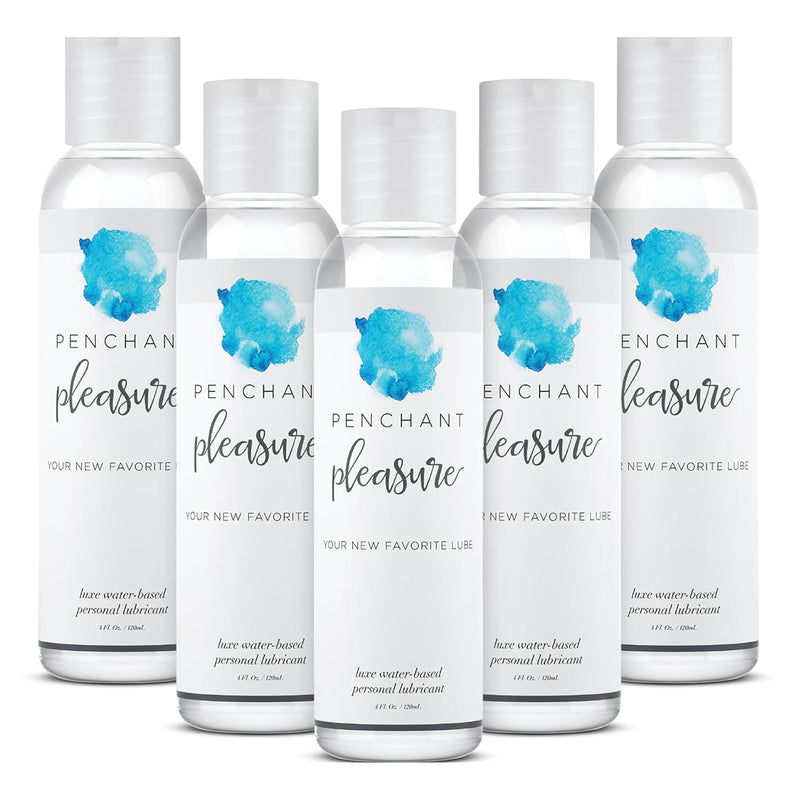 Water-Based Lube, Natural Moisturizing Lubricant Gel For Men, Women & Couples (5 Pack, 20Fl Oz Total)