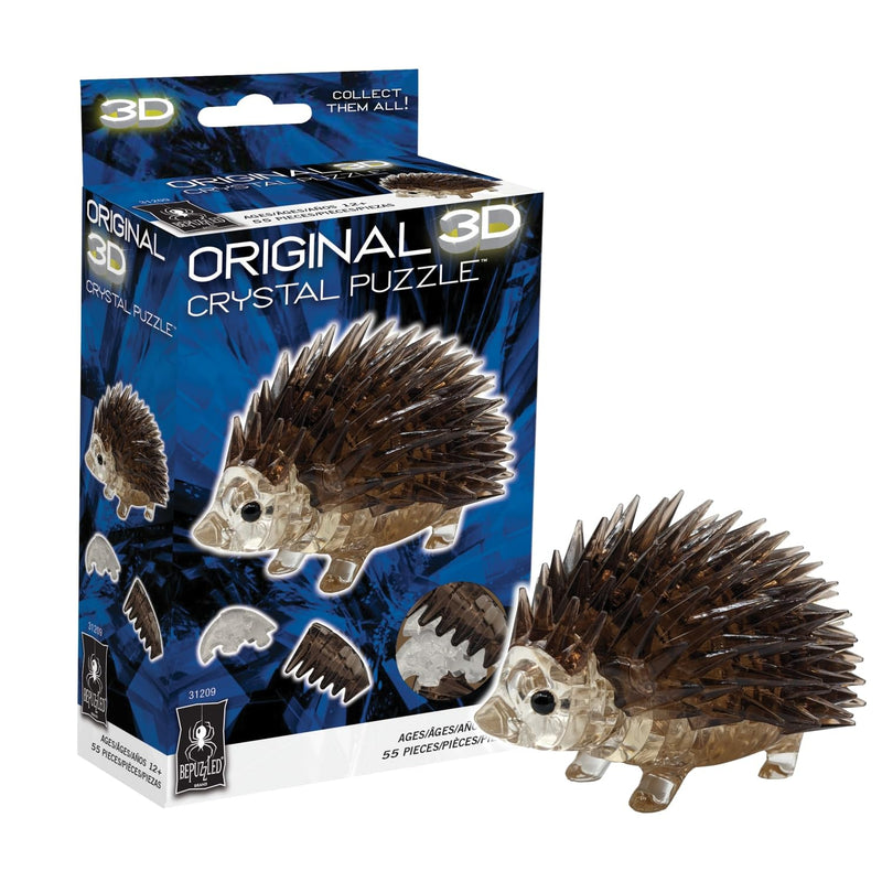 Hedgehog Original 3D Crystal Puzzle, Collect Them All, For Puzzlers Ages 12