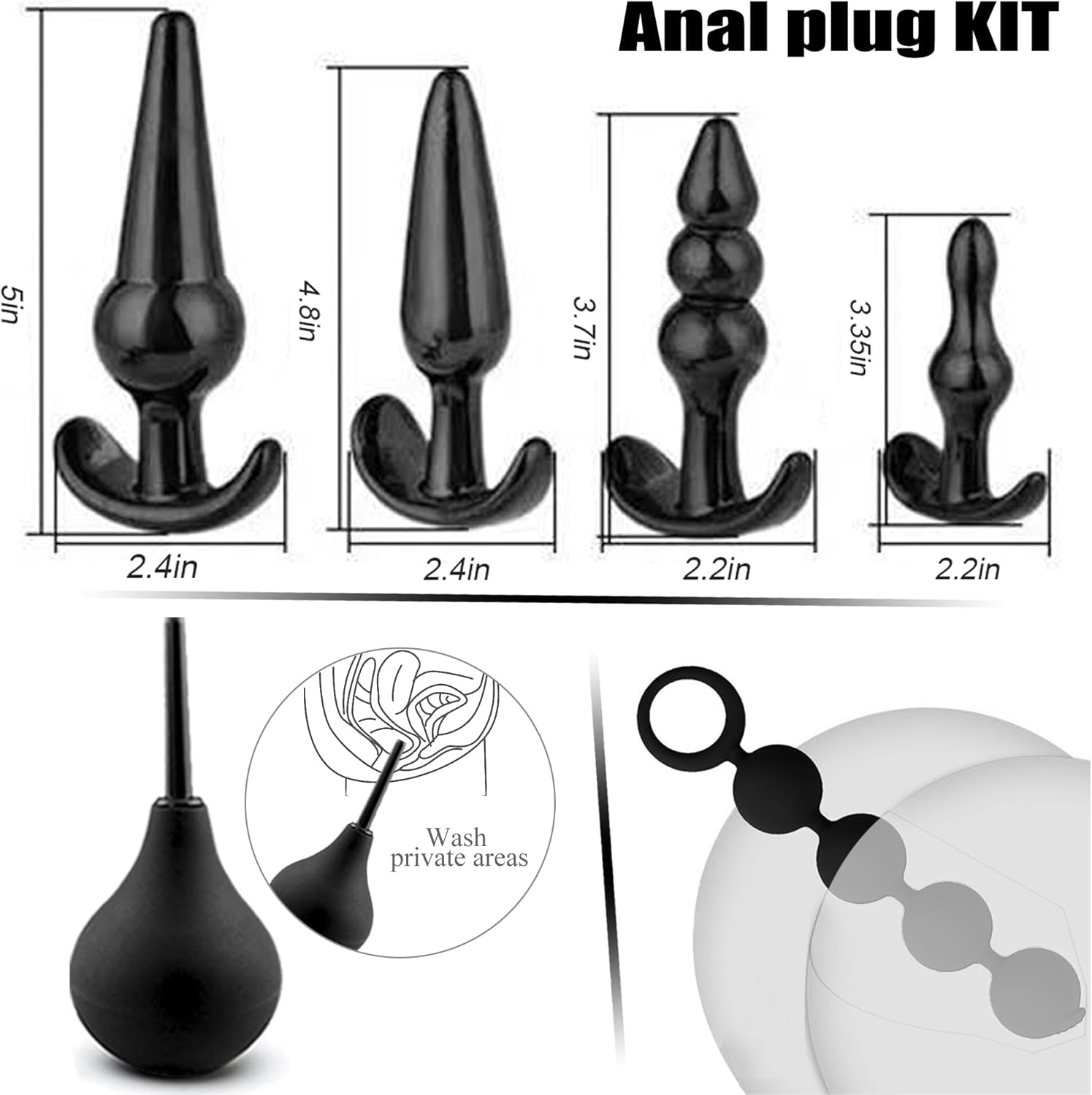 BDSM kit Sex Toys Bondage Restraints Set,Anal Butt Plug Toys and Adjus BlessMyBucket BDSM kit Sex Toys Bondage Restraints Set,Anal Butt Plug Toys and Adjus BlessMyBucket