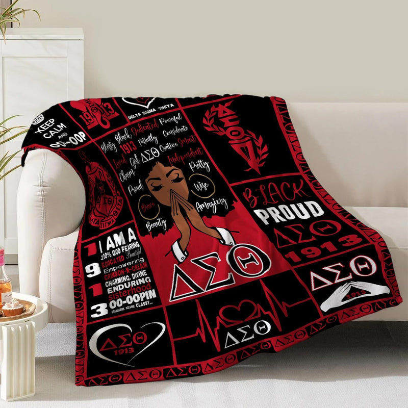 Sorority Blanket Gifts For Women Girls Sisters Birthday Christmas Valentine Po