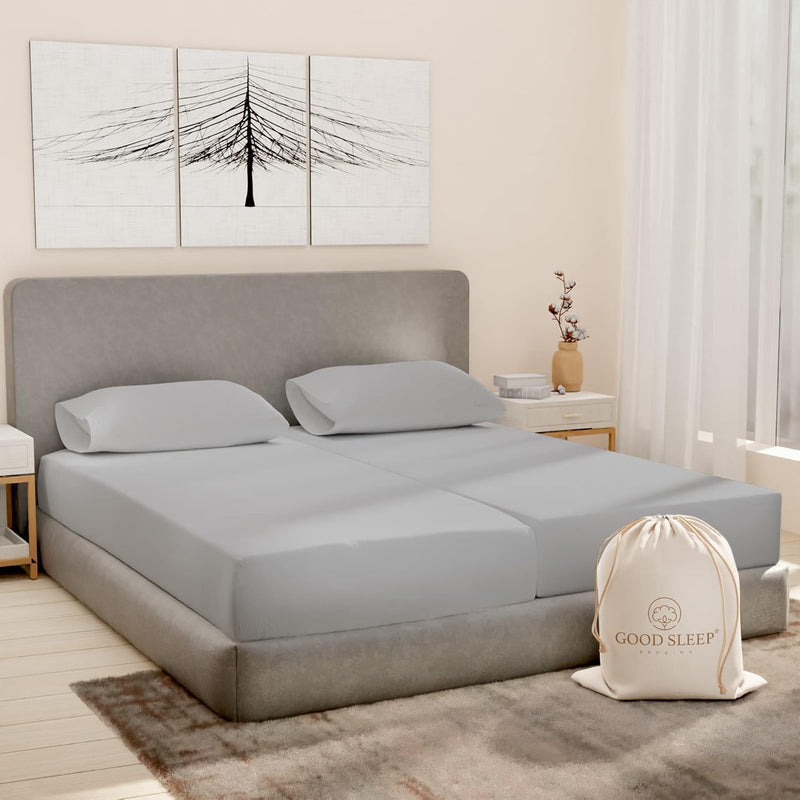 Split King Sheets Sets For Adjustable Bed Cotton, Luxury Sheets, 1000 Tc Egypt