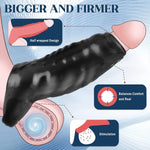 Sex Toy Cock Sleeve Penis Sleeve, Monster Penis Extender Girth Enhancer To Enlarge Prolong, Reusable Cock Sheath With Open-Design Textured Enlarger Enhanced Stimulation For Men Couples