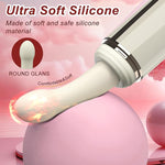 Thrusting Huge Thick Dildo Vibrator 2.5'' Diameter,Realistic Silicone Big Penis Women Sex Toys With Suction Cup,Remote Control Heated Anal G Spot Black Dildo With 3 Quick Telescopic&10 Vibration Modes