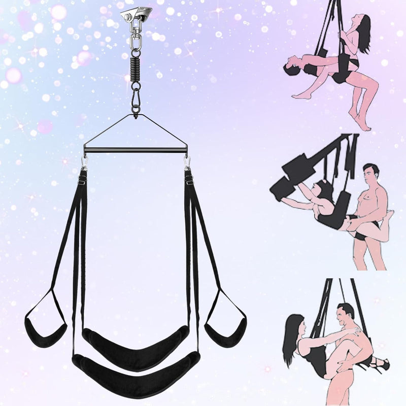 Indoor Sex Swing Adult, Rotatable Sex Furniture To Discover Sex Secrets,Make More Pleasure And Joy,Premium Robust Painting Stand Holds Up To 700Lbs,Adjustable Straps For A Suitable Height,Room Game
