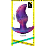Anal Plug For Comfortable Long-Term Wear Silicone Monster Tentacle Butt Plug Dilator With Curved Base Slender Waist 6.42 X 2.52 Inch Prostate Sex Toy For Men Women Masturbation
