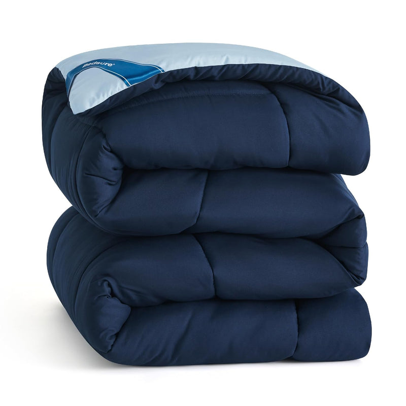 California King Reversible Comforter Duvet Insert - All Season Quilted Comfort