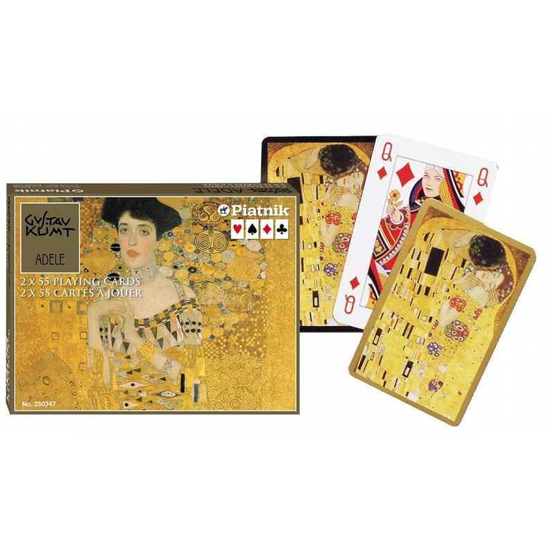 Klimt Double Deck Playing Cards Adele (1907) And The Kiss (1908)