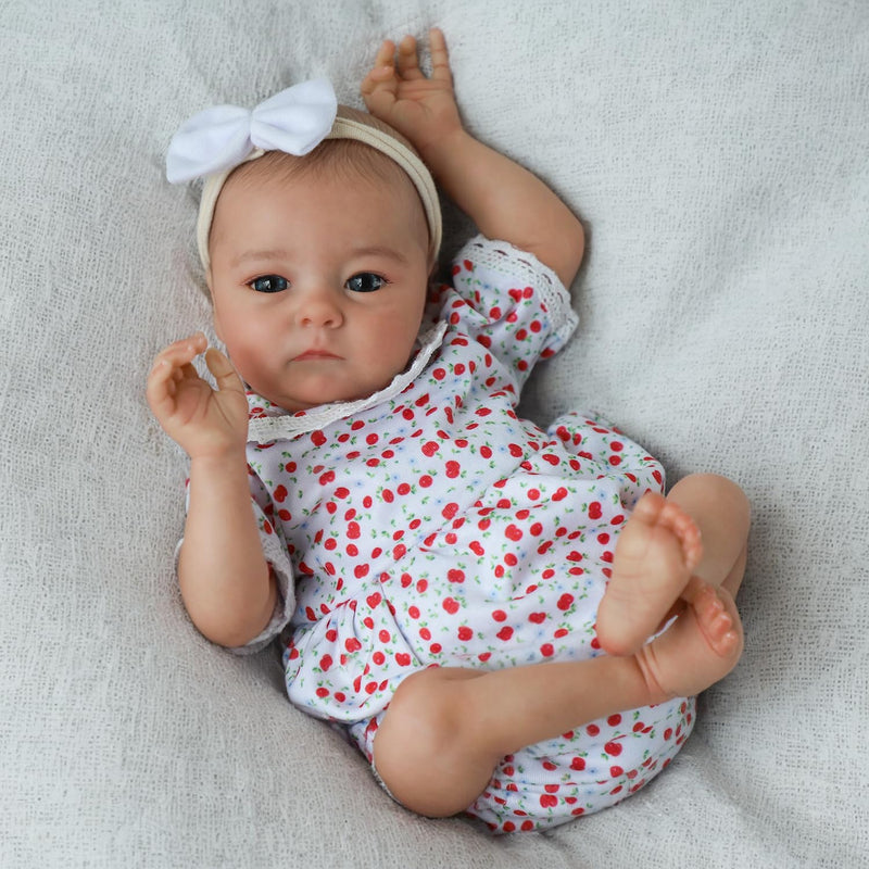 Realistic Reborn Baby Dolls Tink 16 Inch Lifelike Newborn Girl With Blue Ey