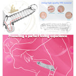 Threaded Mace Condoms Male Condom Adult Lock Fine Ring Extended Sleeve 8In [A New Experience With Your Partner]