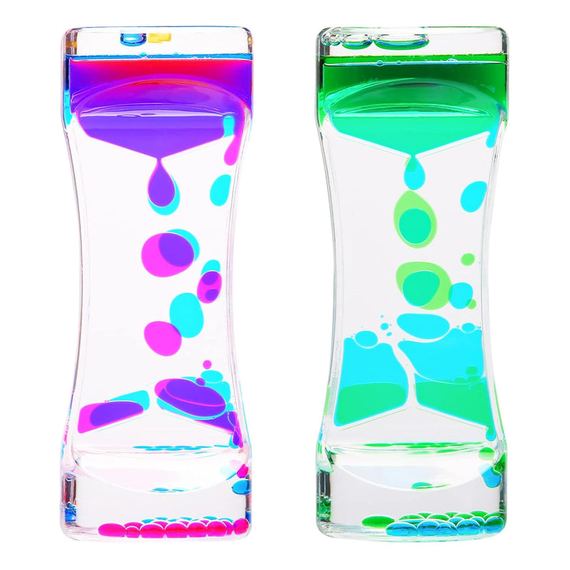 Liquid Motion Bubbler Timer 2Pack Sensory Toy For Relaxation,Liquid Motion Tim