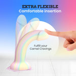 Dildolls Fantasia - Flexible Dildo With Curved Style - Ultra Soft Silicone Dildo For Women Adult Sex - Smooth Penis Female Sex Toy - Women Sex Toys