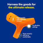 Penis Ring - Soft Stretchable Vibrating Double Cock Ring for Men