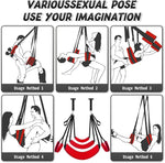 Adjustable Couples Suspension Swing with Wide Padded Seat