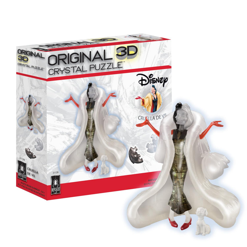 Disney Cruella De Vil Deluxe Original 3D Crystal Puzzle, Collect Them All, Per