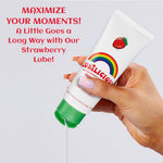 Lubilicious Strawberry Lube 2 Pack - Silky Smooth Edible Lubricant For Comfort, Premium Water-Based Flavored, Non-Sticky 6.4 Oz