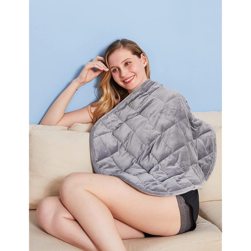 Weighted Blanket 7 Lbs For Adult Travel Size,Small Weighted Body Blanket With