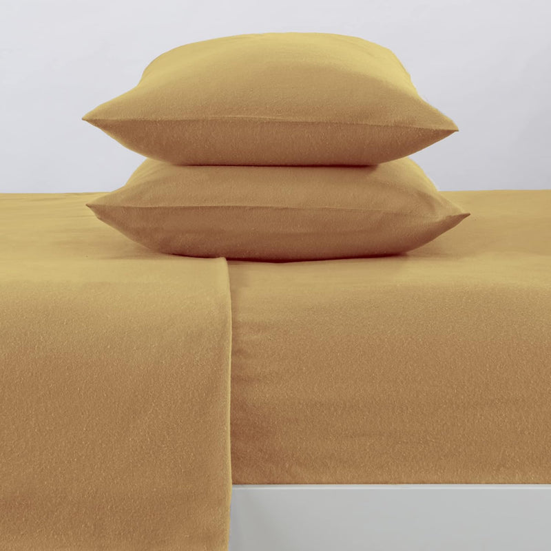 100% Turkish Cotton Full Flannel Sheets Set | Deep Pocket, Soft Sheets | Warm,