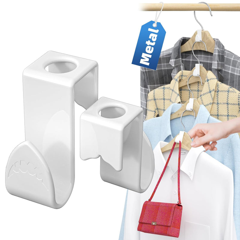 18 Pcs Space Saving Hangers For Clothes, Heavy Duty Metal Clothes Hanger Connect