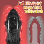 2.52" Diameter Thick Big Anal Plug, 5.9 Inch Butt Plugs With Strong Suction Cup, Anal Training Dildo G-Spot Sex Toys For Adult Women Men Female Male Couples - Black