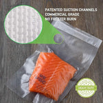 Vacuum Sealer Bags 100 Quart 8x12 Inch for Food Saver, Seal a Meal, Weston. Commercial Grade, BPA Free, Heavy Duty, Great for vac storage, Meal Prep or Sous Vide
