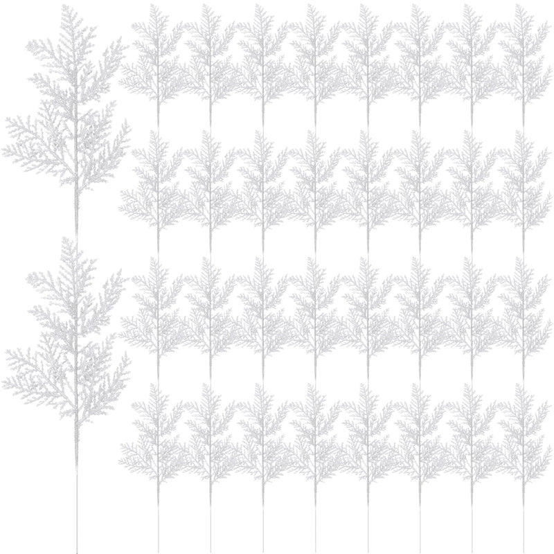 60 Pieces Christmas Floral Picks Artificial Pine Needles Branches Fake Tree Br