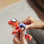 Hasbro Marvel Spidey and His Amazing Friends Hero Reveal 2-Pack, 4-Inch Scale-ActionFigures-Mask Flip Feature, Spidey and Trace-E, 3 and Up