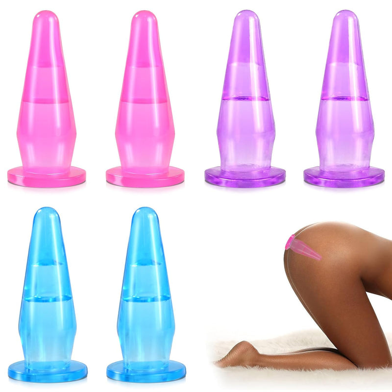 6Pcs Adult Finger Vibrator Accessories, Anal Butt Plug Finger Sleeve Vagina G-Spot Stimulator Anal Sex Toys For Adult Women Men Couples