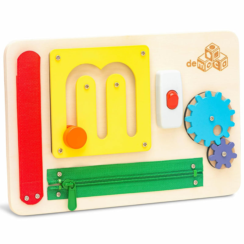Montessori Busy Board For 1 Year Old, Sensory Toy For Toddlers, Travel Toys