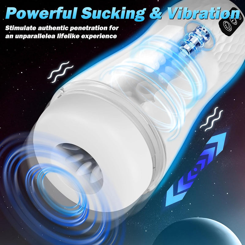 Automatic Male Masturbator Penis Pump?Sex Toys For Men Pocket Pussy Male Stroker Blowjob Machine With 5 Sucking & 10 Vibrating
