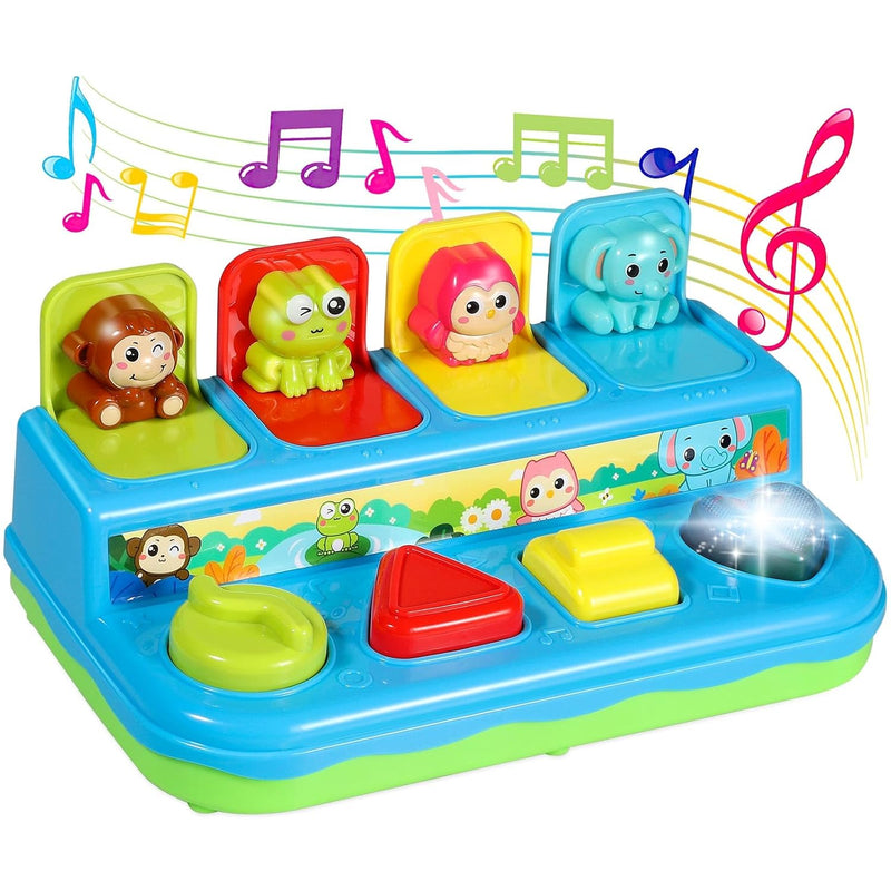 Baby Toys 6 To 12 18 Months, Music Light Pop Up Toys For Toddlers 1 3 Years